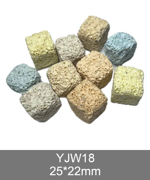 YJW18 3D bio media, cylindrical porous ceramic bio filter media