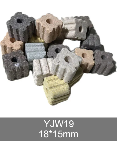YJW19 3D bio media, porous ceramic cylinder biological filter media