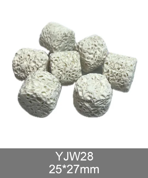 YJW28 3D bio media, irregular porous ceramic filter media for koi pond
