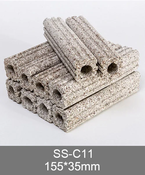 SS-C11 bacteria house media, sintered glass porous ceramic rod filter media