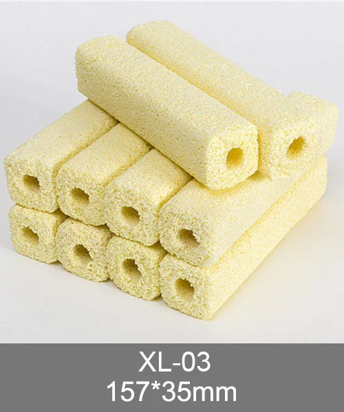 XL-03 bacteria house media, cream sintered glass tube for high-load biofiltration