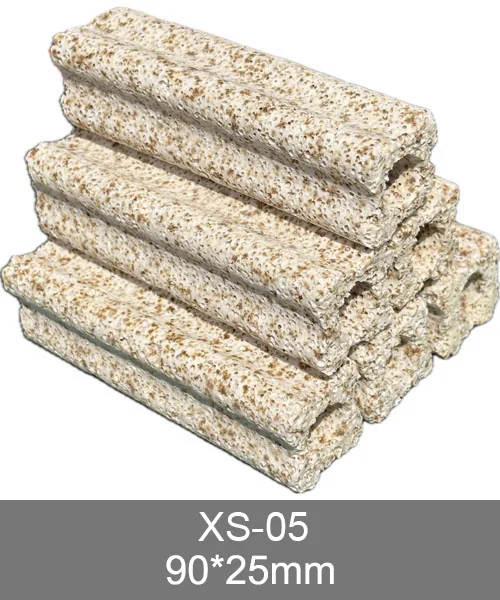XS-05 bacteria house media, small yellow sintered glass porous tube filter media
