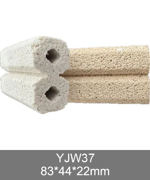 YJW37 bacteria house media, sintered glass ceramic tube biological filter media