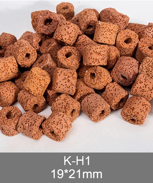 K-H1 porous bio rings, red-brown ceramic ring with large center hole 19x21mm