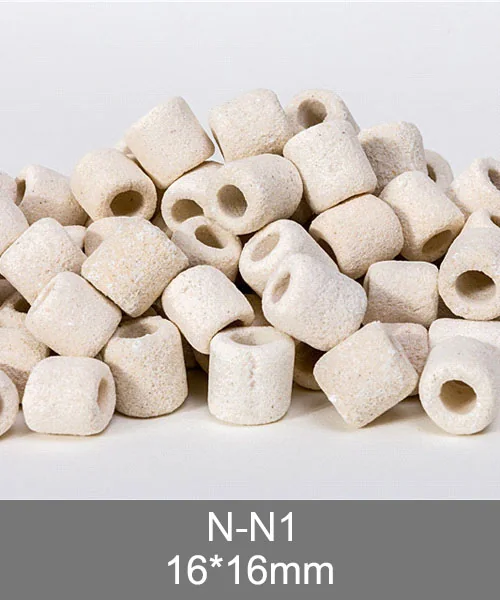 N-N1 porous bio rings, brown porous ceramic ring for pond filtration