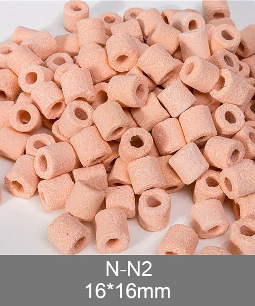 N-N2 porous bio rings, brown ceramic ring with center hole biological media