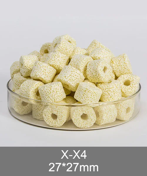 X-X4 porous bio rings, white porous ceramic ring for koi pond filters
