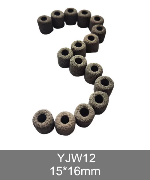 YJW12 porous bio rings, white ceramic ring biological filter media