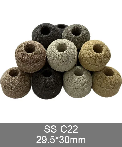 SS-C22 custom filter media, gray porous ceramic bio media for custom ranges