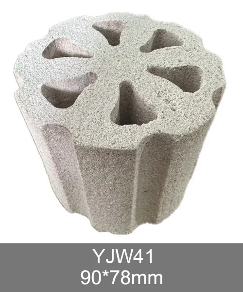 YJW41 custom filter media, ceramic filter media for custom product line development